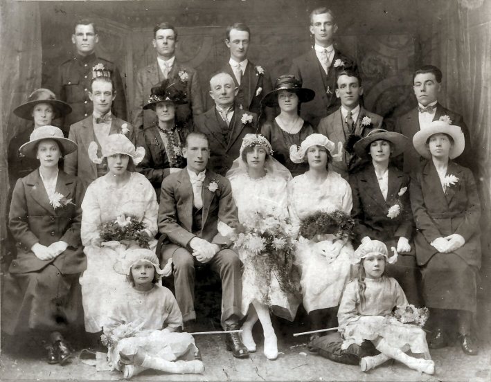 William and Rosina Cobb's wedding, 1922